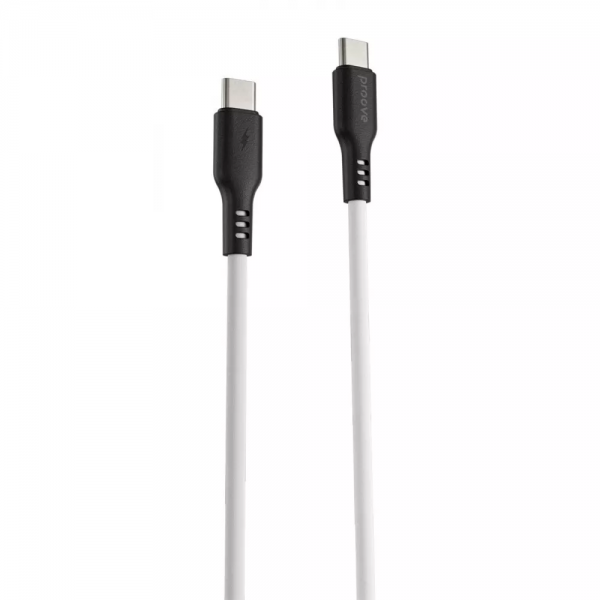 Кабель Proove Rebirth Type-C to Type-C 60W 1m Black/White