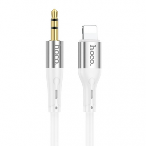 Кабель HOCO UPA22 AUX to Lightning 1м White