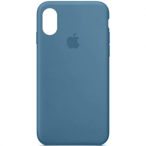 Чохол Silicone Case для Iphone X / XS Синій/Blue Jay