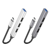 Адаптер HUB HOCO HB26 4в1 Type-C to USB3.0+3USB2.0 Metal Grey 193832
