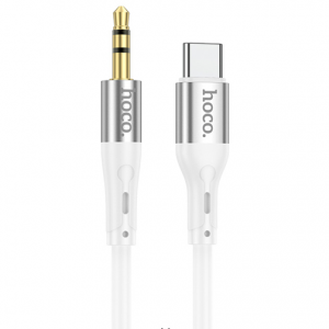Кабель HOCO UPA22 AUX to Type-C 1м White