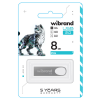 Флеш-пам’ять Wibrand Irbis USB2.0 8Gb Silver 193496