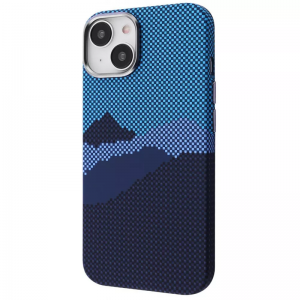 Чохол WAVE Gleam MagSafe для Iphone 14 Blue mountain
