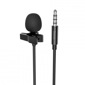 Петлічний мікрофон HOCO L14 3.5mm 2m Black