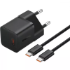 Зарядний пристрій Baseus GaN5 Mini Type-C 20W+кабель Type-C to Type-C 100W 1m Black