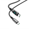 Кабель Hoco S51 Type-C to Type-C 100W 1.2m Black