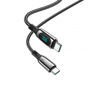Кабель Hoco S51 Type-C to Type-C 100W 1.2m Black