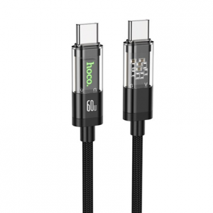 Кабель Hoco U116 Type-C to Type-C 60W 1.2m Black