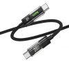 Кабель Hoco U116 Type-C to Type-C 60W 1.2m Black 193874
