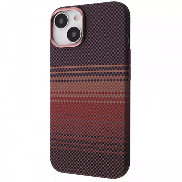Чохол WAVE Gleam MagSafe для Iphone 14 Gold stripes