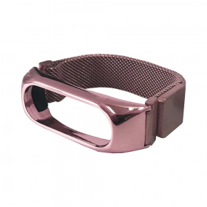 Ремінець Milanese Loop для Xiaomi Mi Band 3/4/5/6 Pink gold