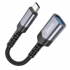 Перехідник Hoco UA24 USB3.0 to Type-C Metal Grey 193917