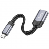 Перехідник Hoco UA24 USB3.0 to Type-C Metal Grey 193918