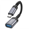 Перехідник Hoco UA24 USB3.0 to Type-C Metal Grey 193919