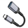 Перехідник Hoco UA24 USB3.0 to Type-C Metal Grey 193920