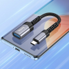 Перехідник Hoco UA24 USB3.0 to Type-C Metal Grey 193922