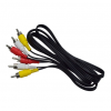 Кабель тюльпан Stez 3RCA to 3RCA 1.5м Black 194644