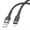 Кабель Hoco U117 USB to Lightning 2.4A 1.2m Black 193932
