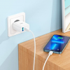 Зарядний пристрій HOCO C105A USB+Type-C PD20W+QC3.0+кабель Type-C to Type-C White 193946