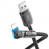 Кабель Hoco U118 USB to Lightning 2.4A 1.2м Black 193970