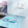 Зарядний пристрій HOCO N22 Type-C PD25W+кабель Type-C to Type-C White 194012