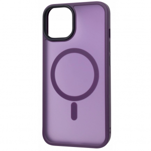 Чохол PHIBR Metal Buttons MagSafe для Iphone 12 Pro Max Deep Purple