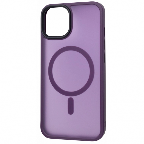 Чохол PHIBR Metal Buttons MagSafe для Iphone 12 Pro Max Deep Purple