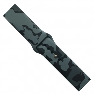 Ремінець Silicone Camouflage для Xiaomi Amazfit / Samsung 22 mm Black/Grey