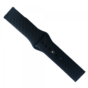 Ремінець Silicone для Xiaomi Amazfit / Samsung 20 mm Carbon