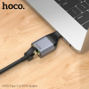 Перехідник HOCO UA35 RJ45 to Type-C Metal Grey 194169