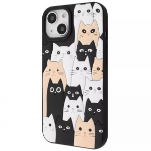 Чохол WAVE Doodle для Iphone 13 / 14 Cats
