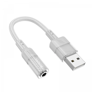 Адаптер HOCO LS37 USB to 3.5mm Gray