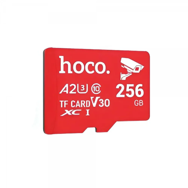 Карта пам’яті Hoco TF U3 V30 A2 Class 10 256GB Red