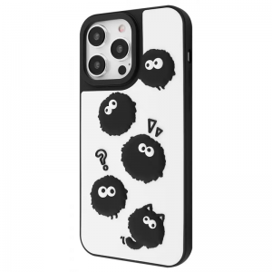 Чохол WAVE Doodle для Iphone 14 Pro Black fluffy