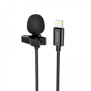 Петлічний мікрофон HOCO L14 Lightning 2m Black