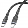 Кабель Hoco U117 Type-C to Type-C 60W 1.2m Black 193793