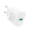 Зарядний пристрій HOCO C140A QC3.0 1USB 18W White 194109