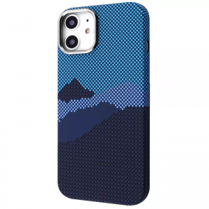Чохол WAVE Gleam MagSafe для Iphone 11 Blue mountain