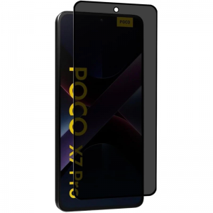Захисне скло Антишпигун Privacy для Xiaomi Poco X7 Pro Black