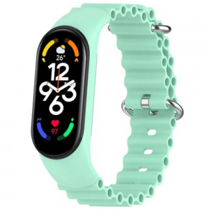 Ремінець Ocean band для Xiaomi Mi Band 3/4/5/6/7 Blue sea