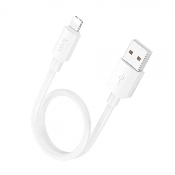Кабель Hoco X96 USB to Lightning 12W 2.4A 0.25m White