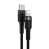 Кабель Baseus Cafule Type-C to Lightning PD 20W 1m Gray/Black 194993