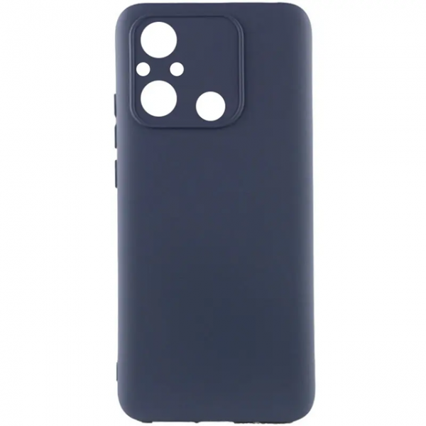 Чохол ETMA Liquid Silk Camera для Xiaomi Redmi 12C Синій/Midnight Blue