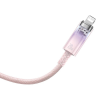 Кабель Baseus Explorer Temperature Control Type-C to Lightning 20W 1m Pink 194978