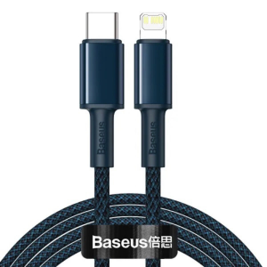 Кабель Baseus High Density Braided Type-C to Lightning PD 20W 1m Blue