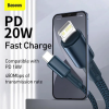 Кабель Baseus High Density Braided Type-C to Lightning PD 20W 1m Blue 195016