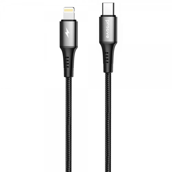 Кабель Proove WireX Type-C to Lightning 27W 1м Black