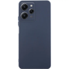 Чохол ETMA Liquid Silk Camera для Xiaomi Redmi 12 Синій/Midnight Blue