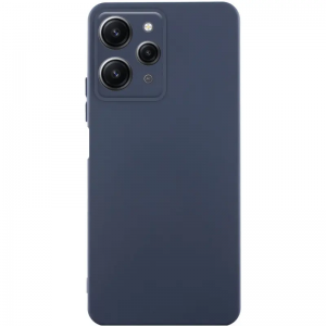 Чохол ETMA Liquid Silk Camera для Xiaomi Redmi 12 Синій/Midnight Blue