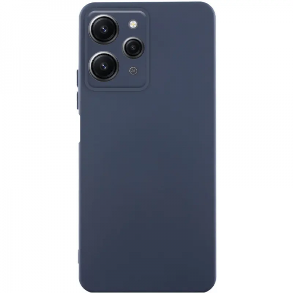 Чохол ETMA Liquid Silk Camera для Xiaomi Redmi 12 Синій/Midnight Blue